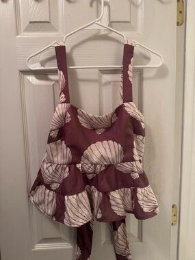 Material Girl Brown Linen two piece set